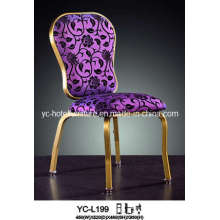 Chaise d&#39;hôtel en tissu à motif haut de gamme Puple (YC-C88)